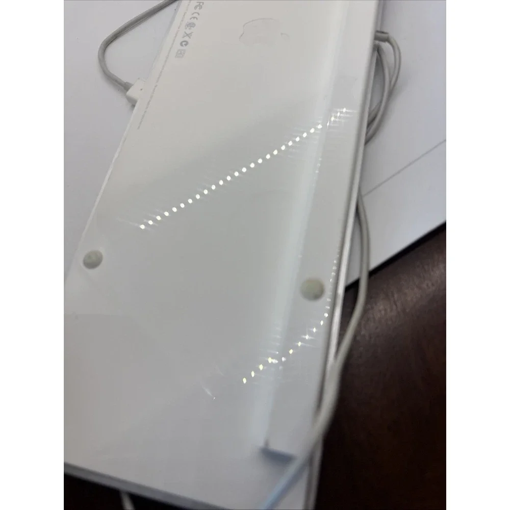 Apple A1243 Aluminum Wired Keyboard MB110LL/A🚀Full Size, Slim, Mac, Genuine OEM